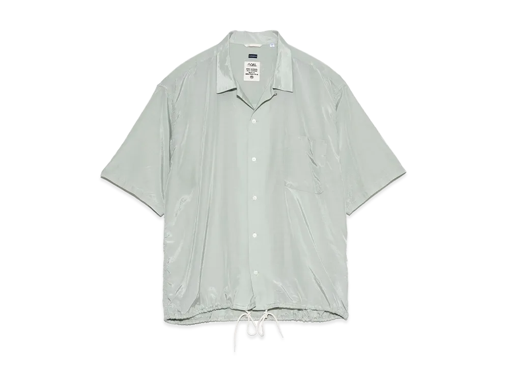 nanamica Open Collar S/S Shirt "CoralGreen"