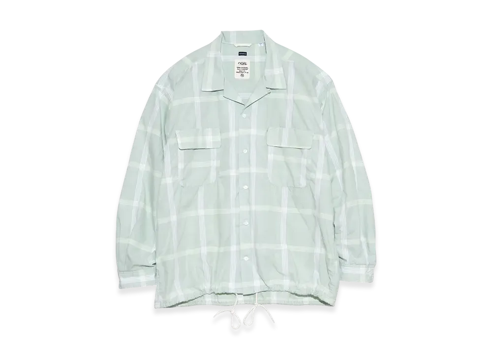 nanamica Palaka Check Shirt "CoralGreen"