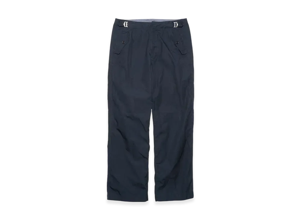 ナナミカ サイドベルトワイドパンツ "ネイビー"