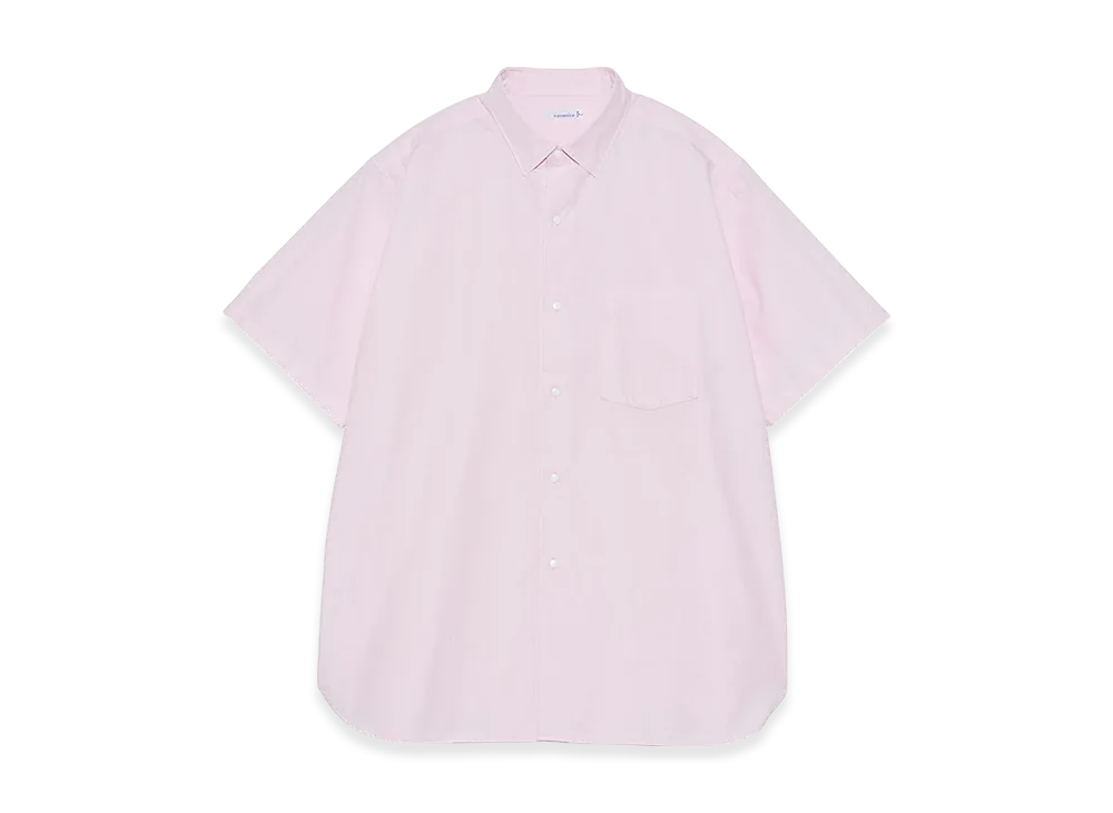 nanamica Regular Collar Wind S/S Shirt "Pink"