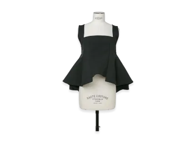 sacai Matelasse Twill Mix Pullover "Black"