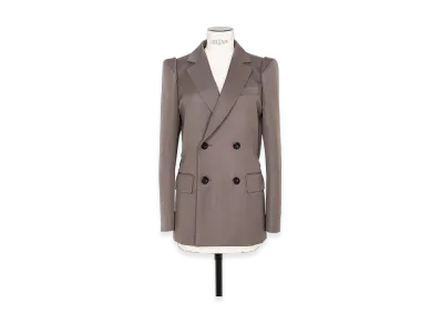 sacai Doeskin Mix Jacket "Taupe/Black"