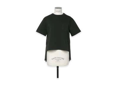 sacai Nylon Twill Mix Cotton Jersey T-Shirt "Black"