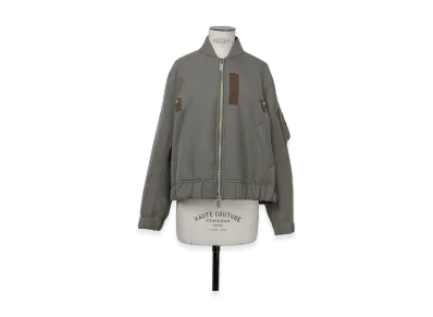 sacai Suiting Bonding Blouson "Taupe"