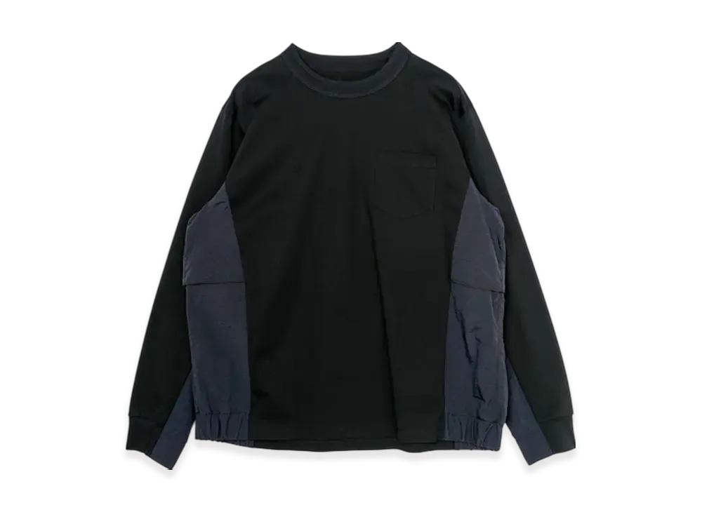 sacai Taslan Nylon x Cotton Jersey サカイ sacai Taslan Nylon x Cotton Jersey L/S T-Shirt 