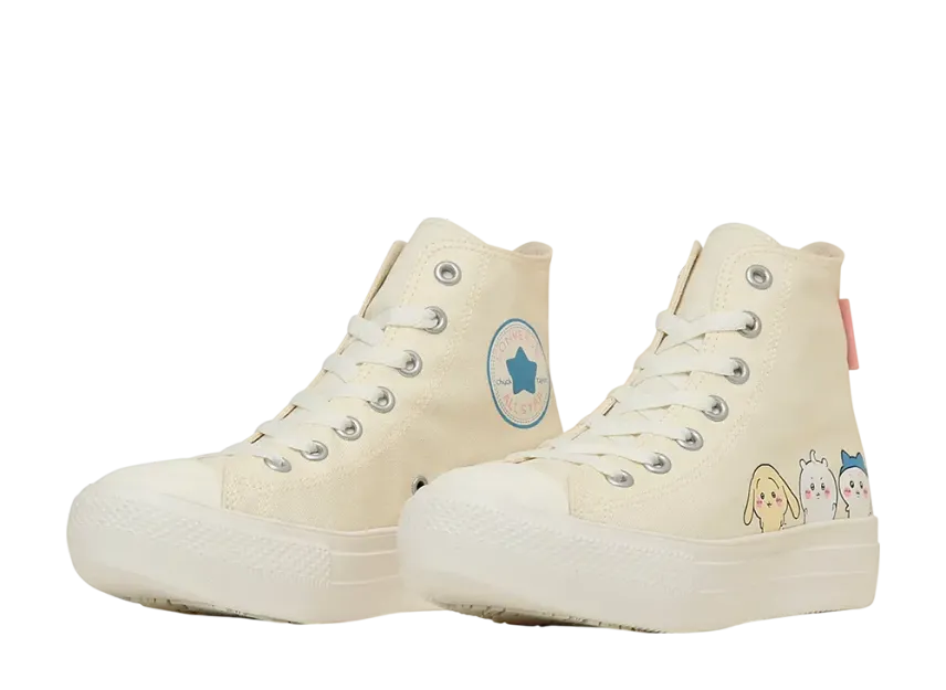 ちいかわ × コンバース ウィメンズ オールスター ライト PLTS PT ハイ "クリーム"