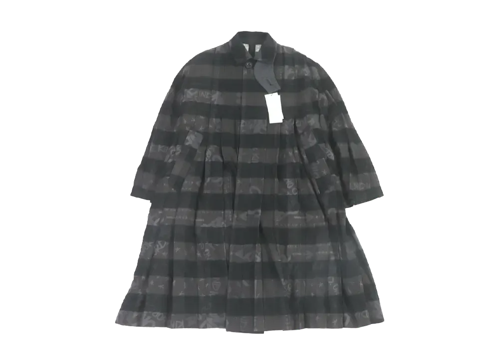 sacai Oversized Pleated Coat "Charcoal"