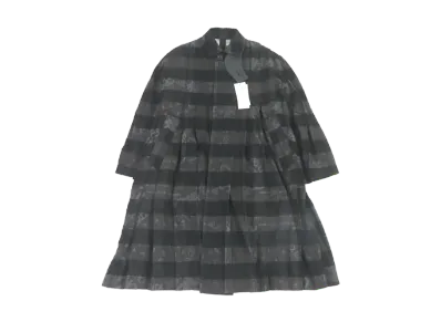 sacai Oversized Pleated Coat "Charcoal"