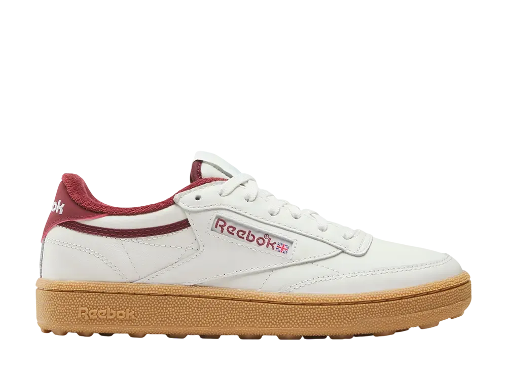 リーボック ウィメンズ クラブC ゴルフ "チョーク/クラシックバーガンディ"