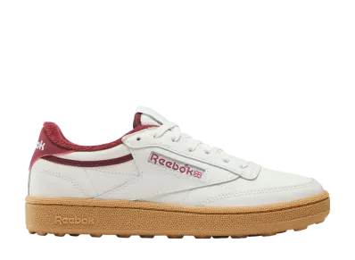 Reebok Women's Women's Club C Golf "Chalk/Classic Burgundy"