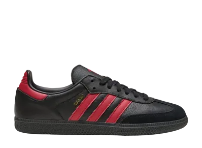 Manchester United × adidas Samba "Black/Red" (2025/2026)