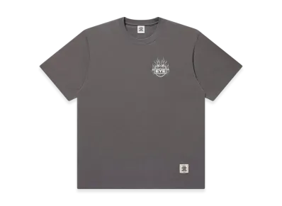 BlackEyePatch Flame Rider Logo Tee "Charcoal Ash"
