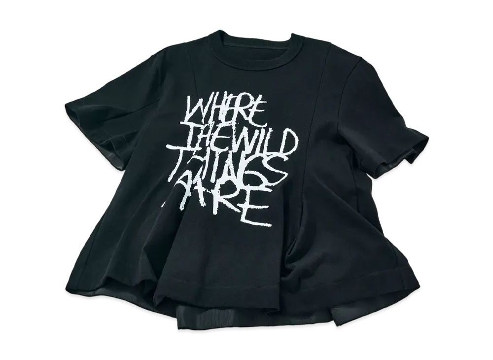 【税関/送料込】Sacai ★ かいじゅうたちのいるところ Tシャツ sacai WHERE THE WILD THINGS ARE Cotton Jersey T-Shirt