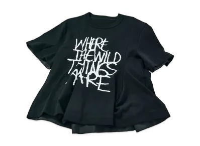 sacai WHERE THE WILD THINGS ARE Cotton Jersey T-Shirt "Black"