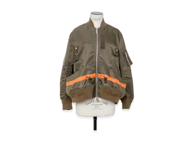 sacai Nylon Twill Blouson "Dark Khaki"