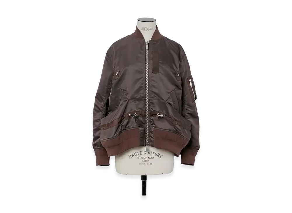 sacai Nylon Twill Blouson "Brown"