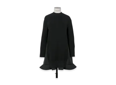 sacai Suiting Mix Knit Dress "Black"