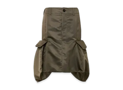 sacai Nylon Twill Skirt "Dark Khaki"