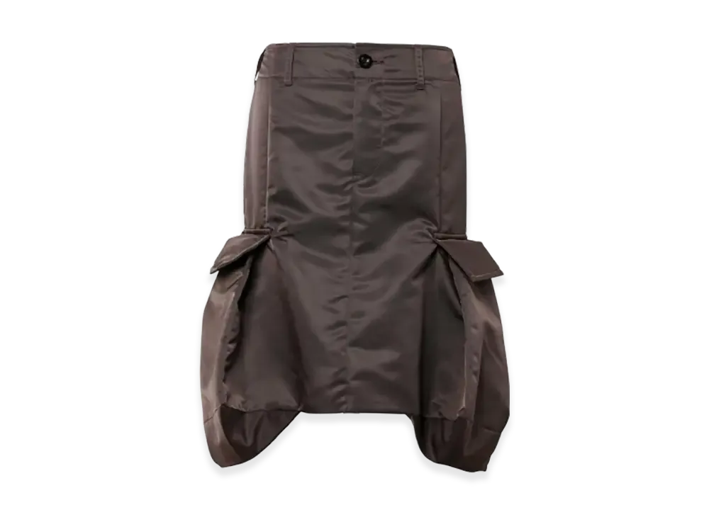 sacai Nylon Twill Skirt "Brown"