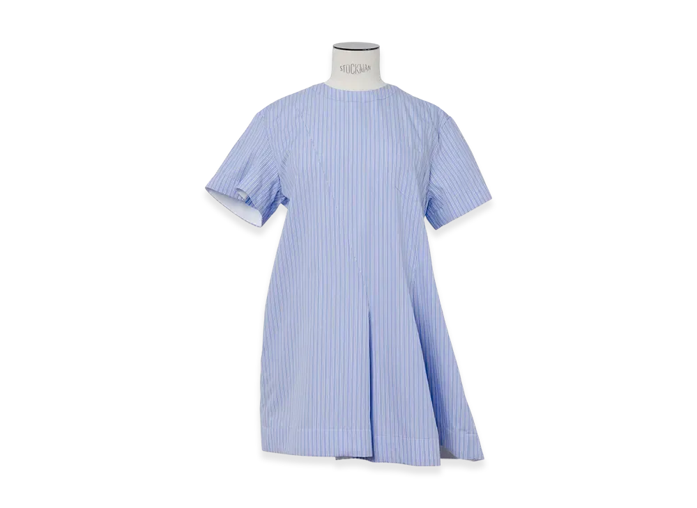 sacai Poplin Dress "Light Blue Stripe"