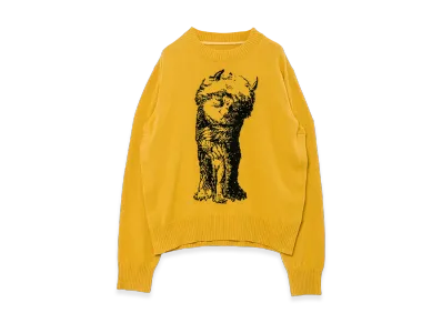 sacai WHERE THE WILD THINGS ARE Wool Knit Pullover "Yellow"