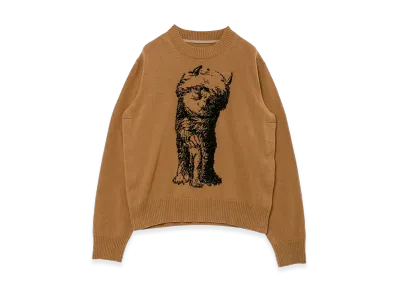 sacai WHERE THE WILD THINGS ARE Wool Knit Pullover "Dark Beige"
