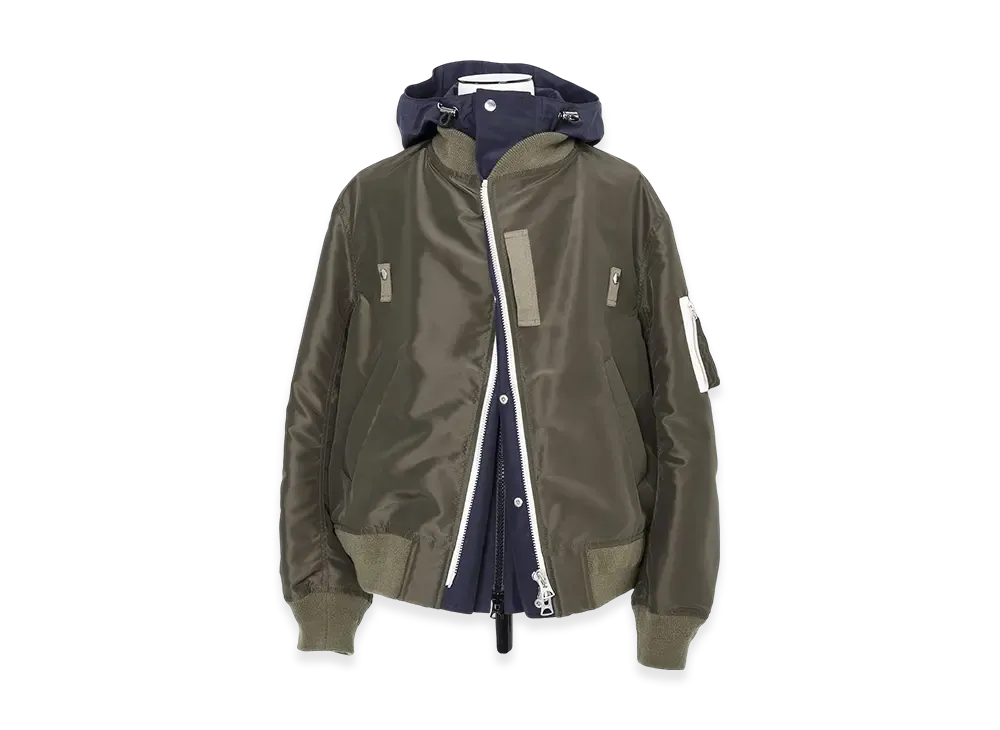 sacai Nylon Twill x Grosgrain Blouson 