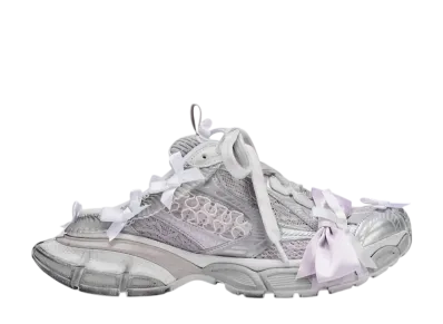 バレンシアガ ウィメンズ 3XL レース ミュール "ホワイト/ライトピンク"