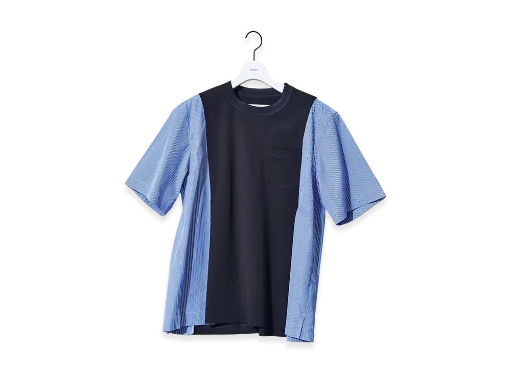 sacai Poplin x Cotton Jersey T-Shirt 