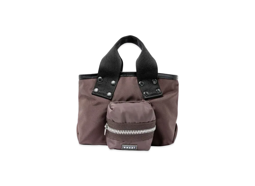 sacai Pocket Tote Bag Small "Brown"