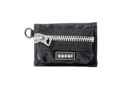 sacai Pocket Trifold Wallet "Black"