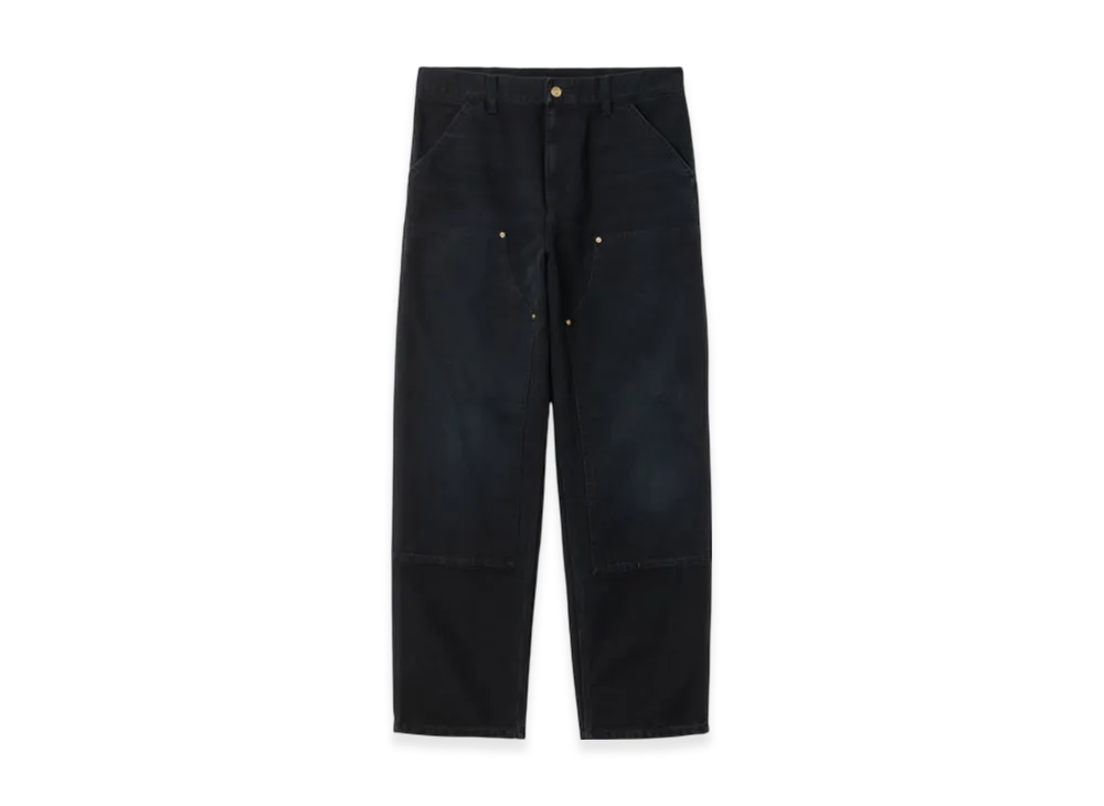 Carhartt WIP Double Knee Pant "Black(Stone Canvas)"