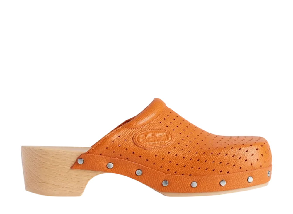 シュール × バレンシアガ ウィメンズ 40mm クロッグ ミュール "パステルオレンジ"