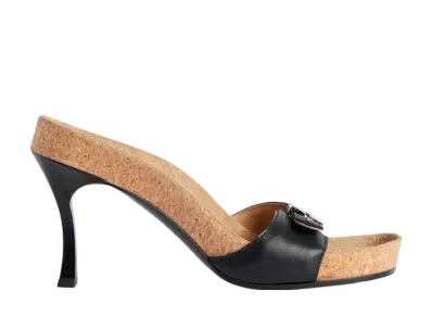 シュール × バレンシアガ ウィメンズ 80mm サンダル "ブラック"