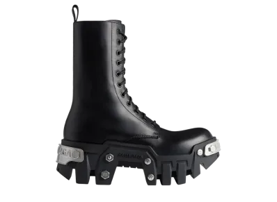 バレンシアガ ウィメンズ ブルドーザー レースアップ ブーツ "ブラック"