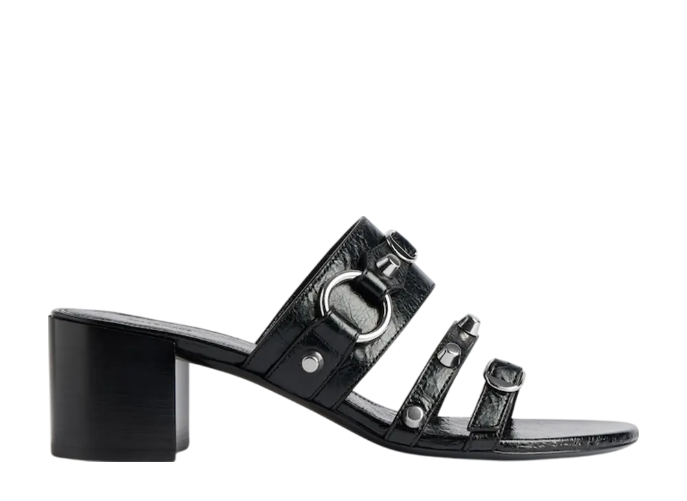 バレンシアガ ウィメンズ シティ 80mm サンダル "ブラック"