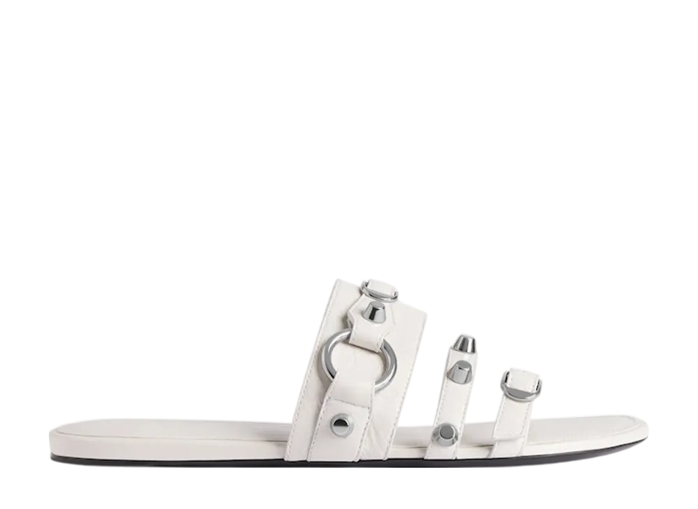 バレンシアガ ウィメンズ シティ ミュール フラット "ホワイト"