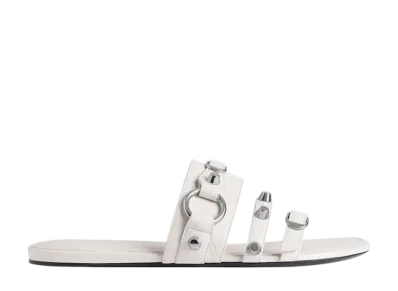 バレンシアガ ウィメンズ シティ ミュール フラット "ホワイト"