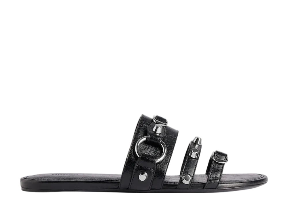 バレンシアガ ウィメンズ シティ ミュール フラット "ブラック"