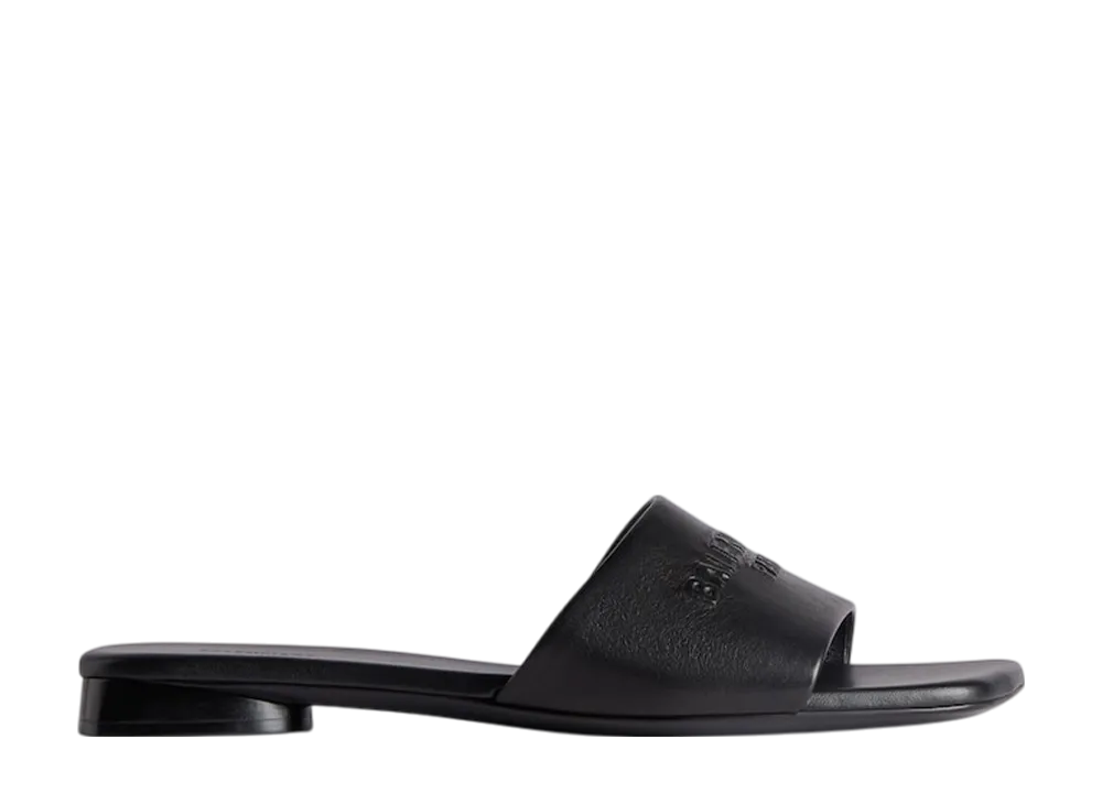 バレンシアガ ウィメンズ デューティーフリー フラット サンダル "ブラック"