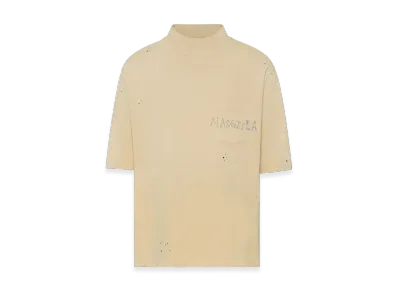 Maison Margiela Men's Graffiti Logo T-Shirt "Pink Beige"