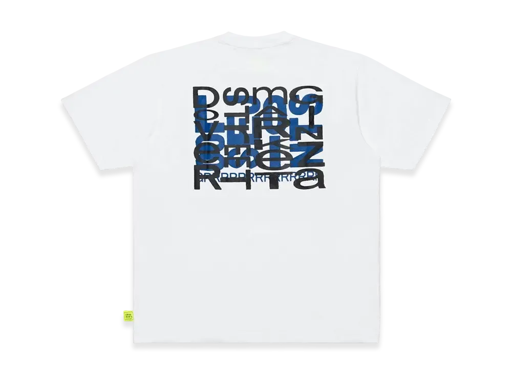 Dover Street Market GInza (DSMG) x Loosejoints Concrete Poem Tee "White/Blue"