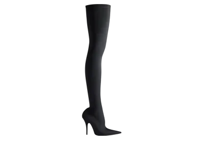 バレンシアガ ウィメンズ ナイフ 110mm オーバー ザ ニー ブーツ "ブラック"