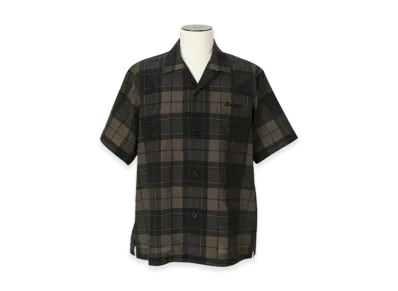 sacai Plaid Print Shirt "Khaki/Navy"