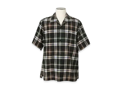 sacai Plaid Print Shirt "Green/Brown"