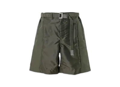 sacai Nylon Twill x Grosgrain Shorts "Khaki"