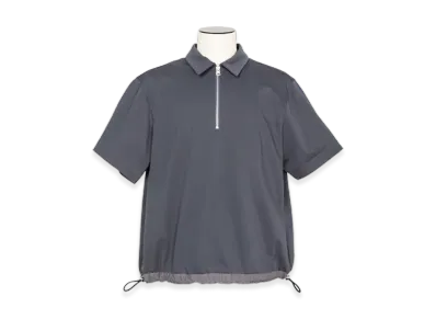 sacai Cotton Jersey Polo Shirt "Blue Gray"