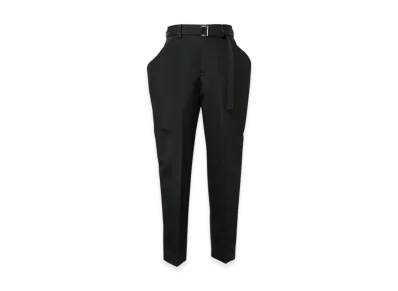 sacai Double-Faced Silk Cotton Pants "Black"