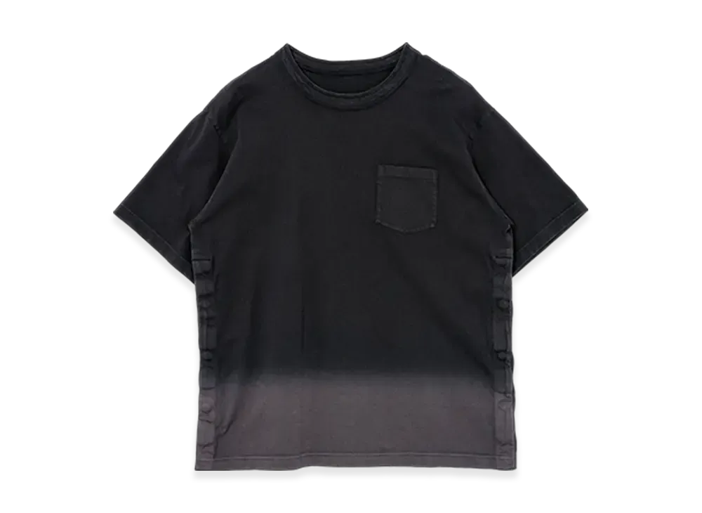 sacai Garment Dye Cotton Jersey T-Shirt "Black"