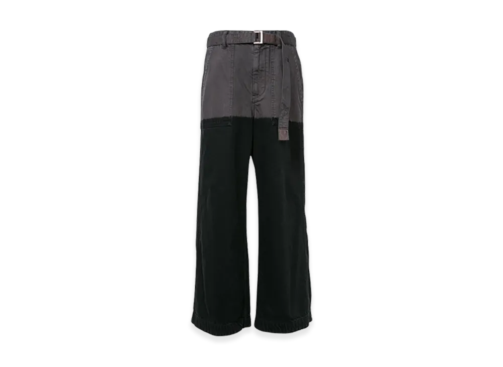 sacai Garment Dye Pants "Black"